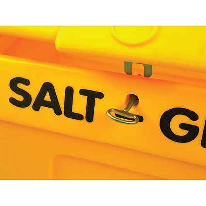 Yellow Lockable Salt and Grit Bin Yellow 200 Litre