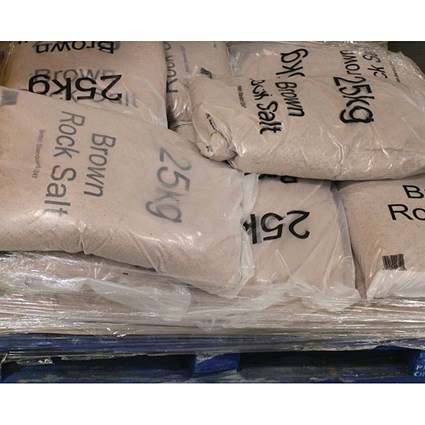 Winter Dry Brown Rock Salt 25kg - Pack of 10 Bags