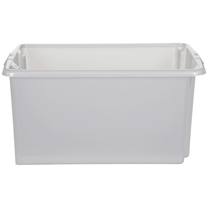 Stack And Store Small Storage Box, 14 Litres, Clear