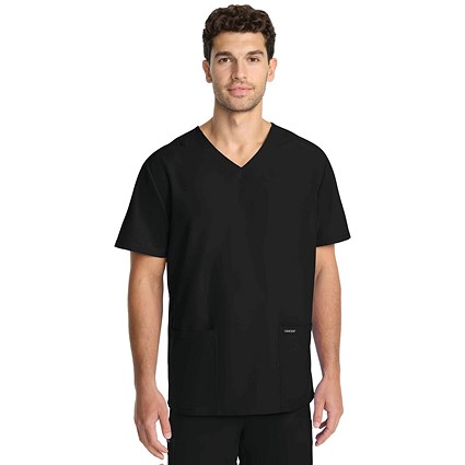 Cherokee Originals Ultra Female V-neck Scrub Top, Black, XS