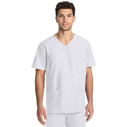 Cherokee Originals Ultra Female V-neck Scrub Top, White, XS