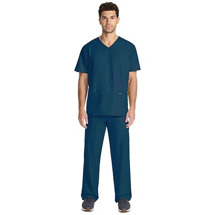 Cherokee Originals Ultra Female V-neck Scrub Top, Caribbean Blue, 3XL