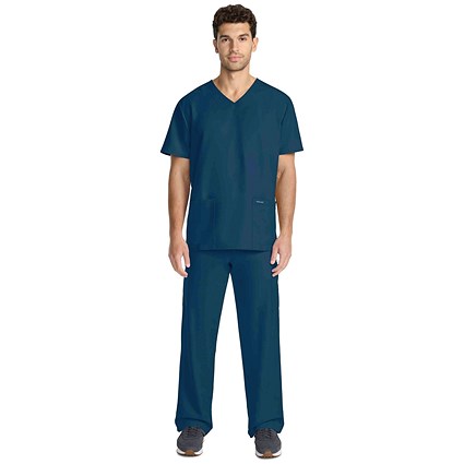 Cherokee Originals Ultra Female V-neck Scrub Top, Caribbean Blue, XL