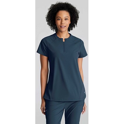 Barco One Flux Scrub Top, Steel Grey, Medium