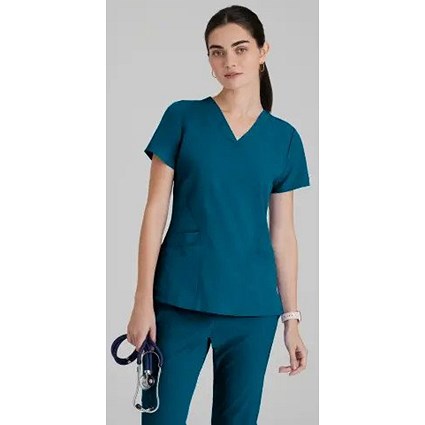Barco One Pulse Scrub Top, Bahama Blue, 2XL