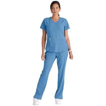 Skechers SK101 Breeze Female Scrub Top, Ceil, Size 3XL