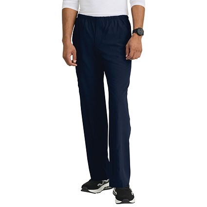 Skechers Unisex Drawcord Scrub Trousers, Navy, Medium