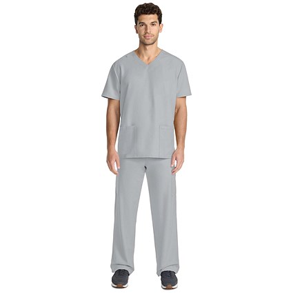 Cherokee Originals Ultra Female V-neck Scrub Top, Grey, 3XL