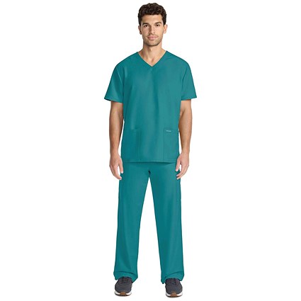 Cherokee Originals Ultra Female V-neck Scrub Top, Teal, 2XL
