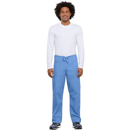 Cherokee 4100 Tall Leg Scrub Trousers, Ceil Blue, 3XL, Short Leg