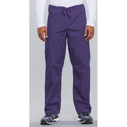 Cherokee 4100 Tall Leg Scrub Trousers, Grape Purple, 3XL, Short Leg