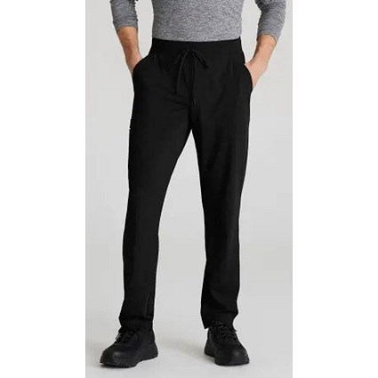 Skechers Slip-ins Rebound Knit Scrub Trousers, Black, Large, Regular Leg