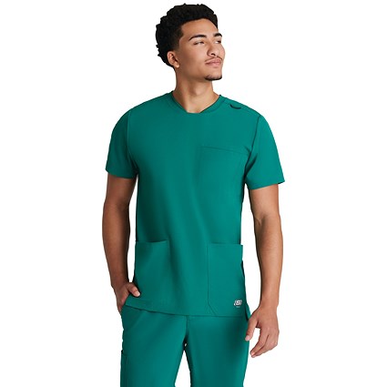 Skechers SKT193 Thesis Scrub Top, Hunter Green, Size Small
