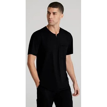 Skechers Slip-ins Flex Knit Scrub Top, Black, Small
