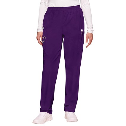 Cherokee CH4200 Elasticated Scrub Trousers, Eggplant, Size 2XL