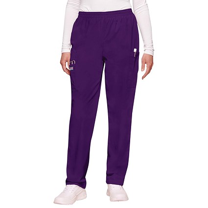Cherokee CH4200 Elasticated Scrub Trousers, Eggplant, Size 2XS