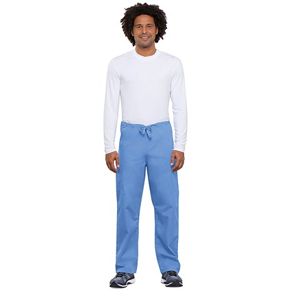 Cherokee Unisex Drawstring Scrub Trousers, Ceil Blue, 2XL