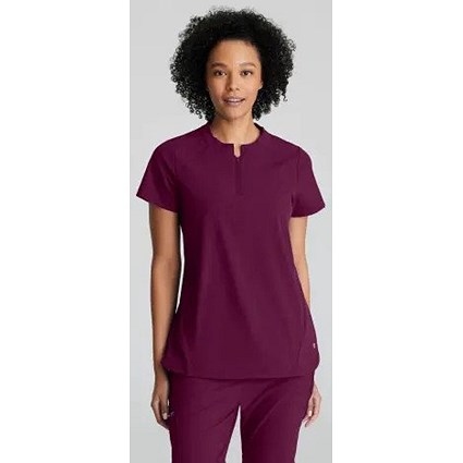 Barco One Flux Scrub Top, Wine Red, 4XL