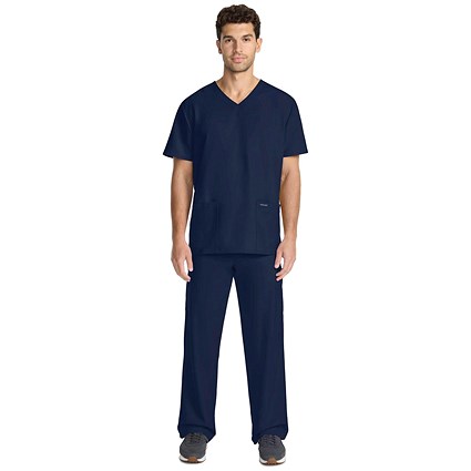 Cherokee Originals Ultra Female V-neck Scrub Top, Navy Blue, 2XS
