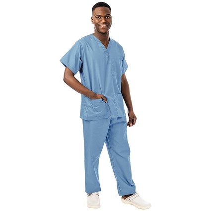 334LW Unisex Lightweight Scrub Top, Ceil, Size 2XL