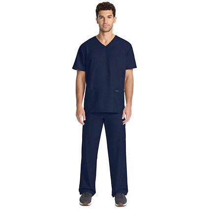 Cherokee Originals Ultra Female V-neck Scrub Top, Navy Blue, Small