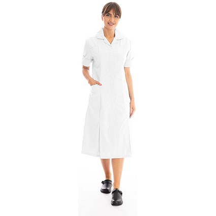 Work in Style Dvddr Nursing Dress, White, 42