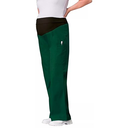 Work in Style Maternity Trousers, Bottle Green, Large