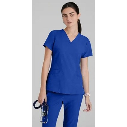 Barco One Pulse Scrub Top, Cobalt Blue, 2XL