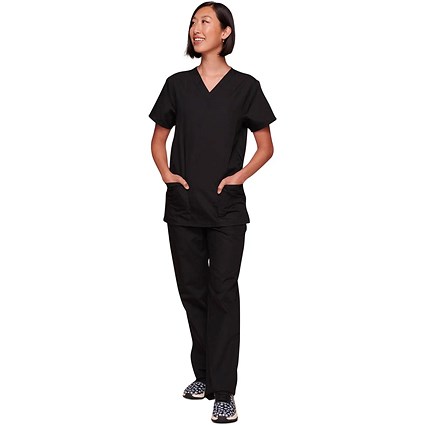 Cherokee Originals Unisex Medical Scrub Set, Black, 5XL