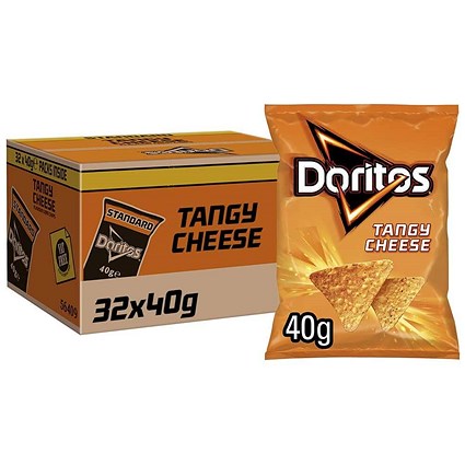 Doritos Tangy Cheese Crisps 40g Pack of 32