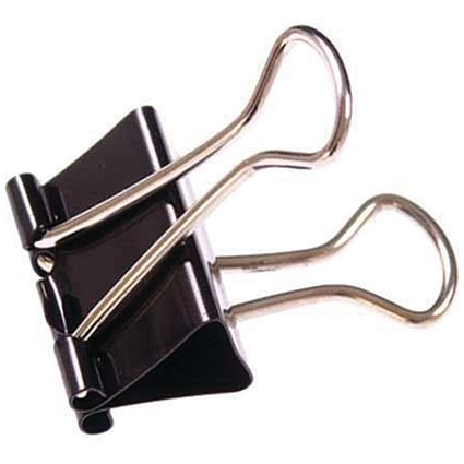 Foldback Clip 32mm Black (100 Pack) 23081