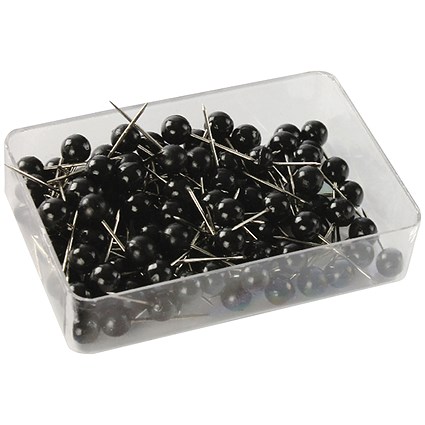 Map Pins Black (100 Pack) 26891