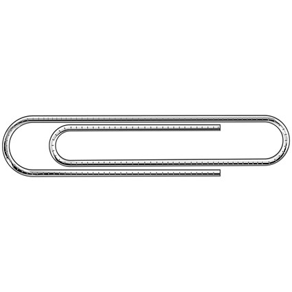 Paperclips Giant Serrated 73mm (100 Pack) 32521