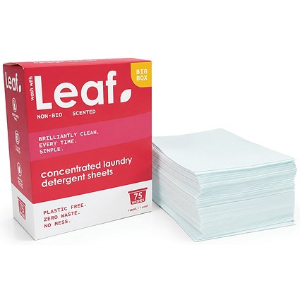 Wash with Leaf Non-Bio Laundry Sheets White Pack of 75