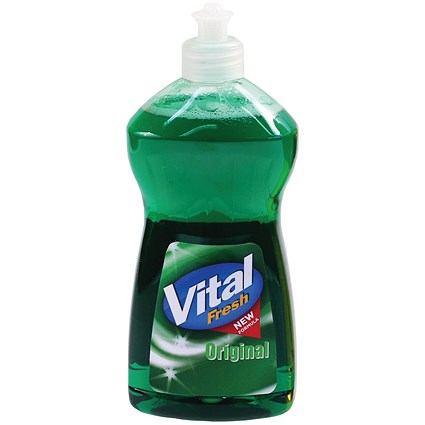Vital Fresh Washing Up Liquid, 500ml, Pack of 12 Vital Fresh Washing Up Liquid, 500ml, Pack of 12