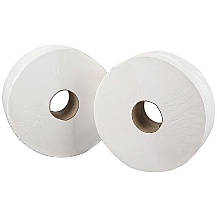 Mini Jumbo Toilet Roll, 2-Ply, 150m, Pack of 12