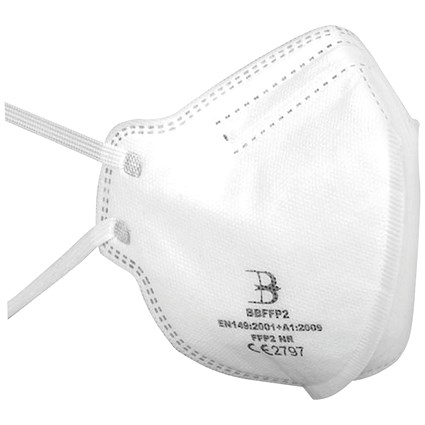 FFP2 CE Certified Respirator Face Mask (Pack of 20)