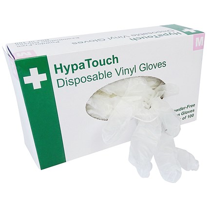 Vinyl Gloves Powder Free Medium (Pack of 100)