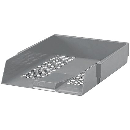 Everyday Plastic Letter Tray, Grey