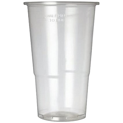 Plastic Half Pint Glass (Pack of 50)