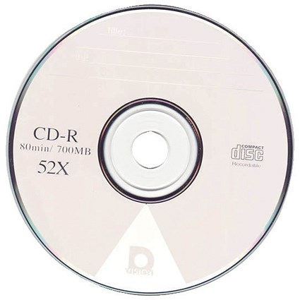 Everyday CD-R Writable Blank CDs, Plastic Tub, 700mb/80min Capacity, Pack of 25
