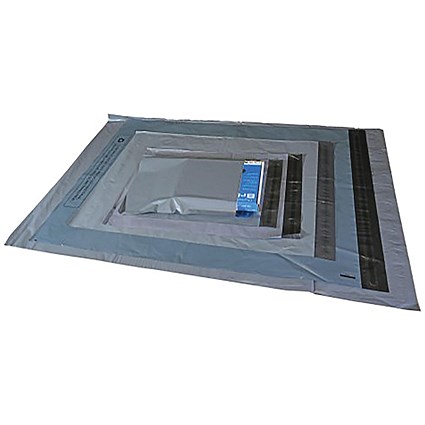 LSM Recycled Polymailers 600x900mm Grey Pack of 200 5060228223266