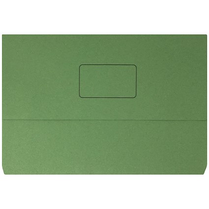 Everday Document Wallets, 220gsm, Foolscap, Green, Pack of 50