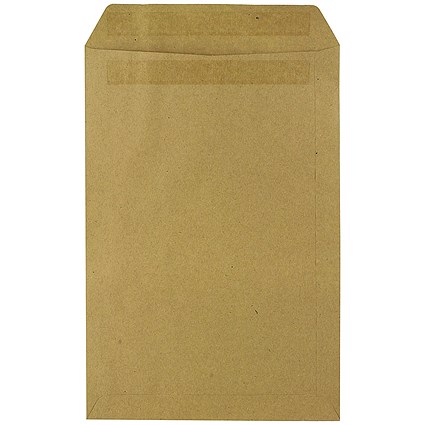 C4 Envelopes, Self Seal, 115gsm, Manilla, Pack of 250
