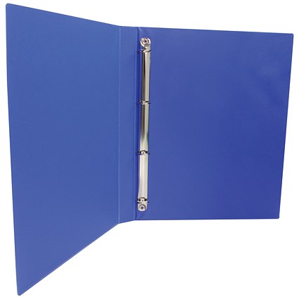 Presentation Binder, A4, 4 D-Ring, 16mm Capacity, Blue, Pack of 10