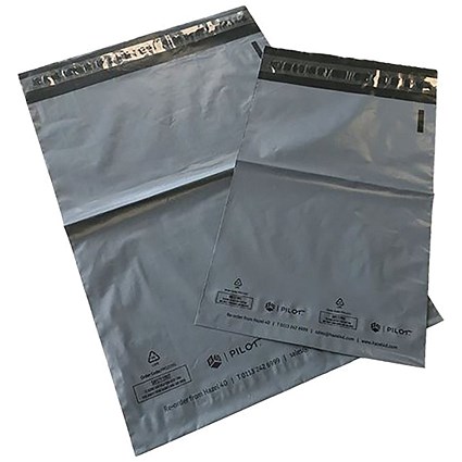Pilot Opaque Poly Mailing Bag 432x560mm Grey Pack of 500 5056301801162