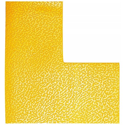 Durable Permanent 'L' Floor Marking Shape, Yellow, Pack of 10