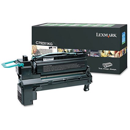 Lexmark C792X1KG Black Extra High Yield Laser Toner Cartridge