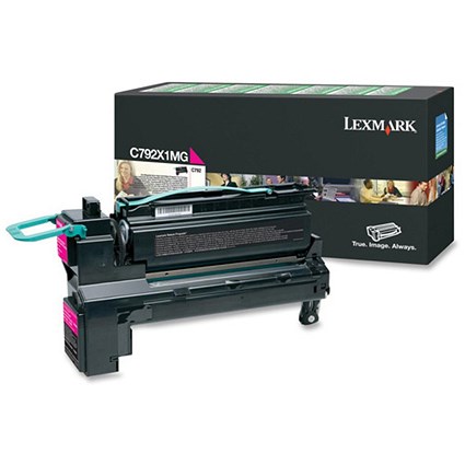 Lexmark C792X1MG Magenta Extra High Yield Laser Toner Cartridge