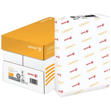 Xerox Colotech+ A4 Paper, White, 220gsm, Box (4 x 250 Sheets)
